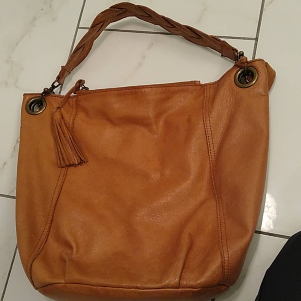 Lucky Brand Leather Purse Tote